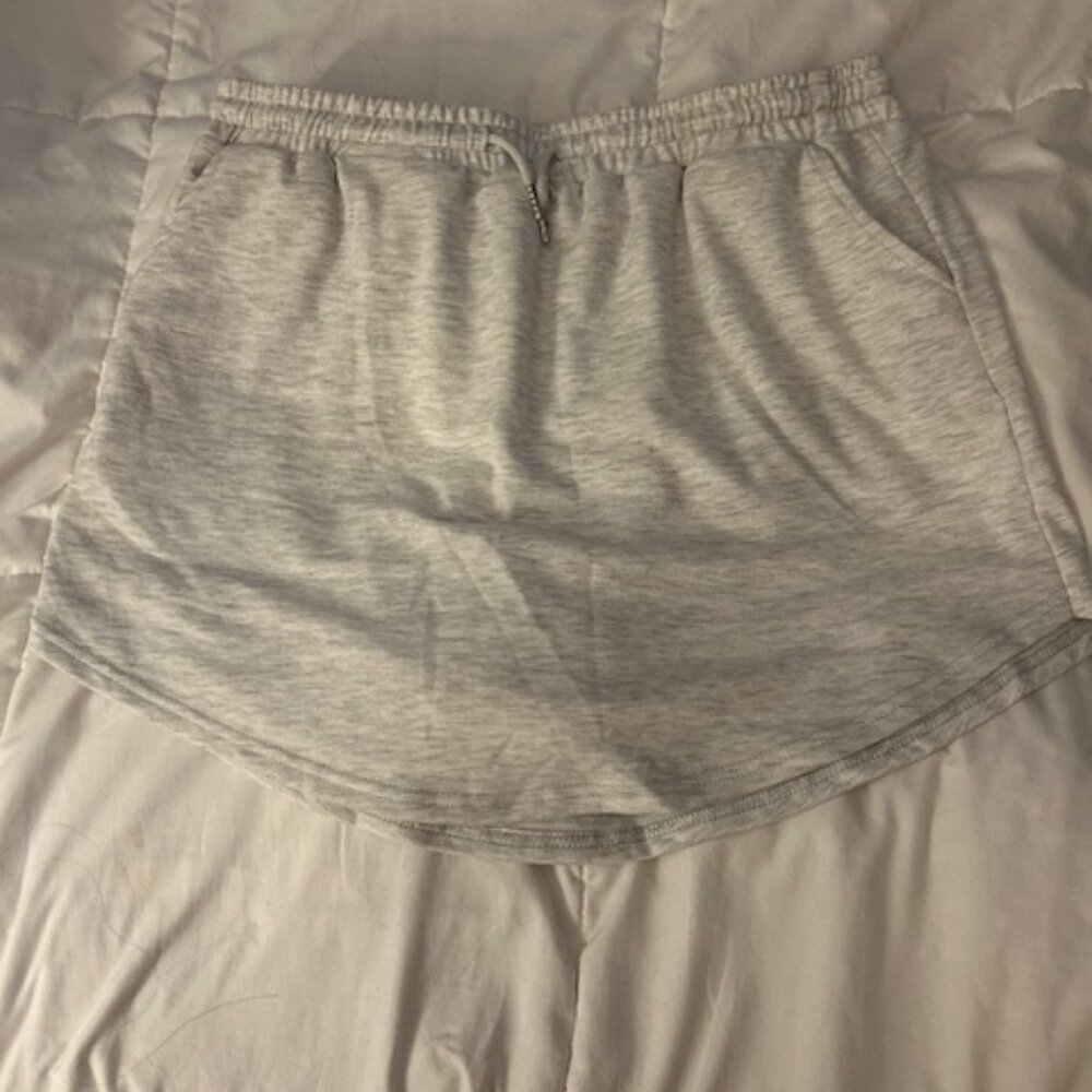 gray athletic skirt